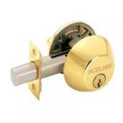 SINGLE CYLINDER DEADBOLT BRASS