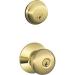 ENT/SING DEADBOLT COMBO BRASS