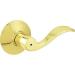 PRIVACY LEVER ACCENT BRITE BRASS