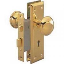 MORTISE LOCK KIT POLISHED BRASS