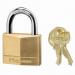 PADLOCK SOLID BRASS 1-1/4" KD