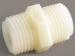 NYLON HEX NIPPLE 3/8MPT