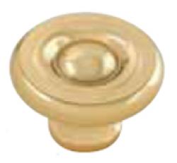 1-1/2" CIRCLE KNOB POLISHED BRAS