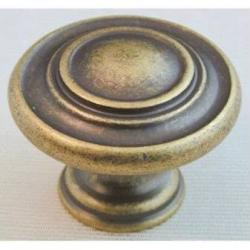 34MM CABINET KNOB ANTIQUE BRASS