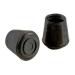 9129 1-1/8" RUBBER TIP BLACK