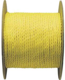 3/8" TWISTED YELLOW POLY ROPE