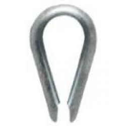 ROPE THIMBLE 1/8" ZINC