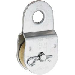 1-1/2" SINGLE FIXED PULLEY ZINC