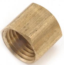 BRASS BARSTOCK CAP 1/4" LF