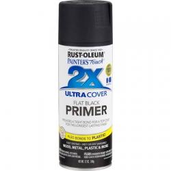 2X SPRAY FLAT BLACK PRIMER