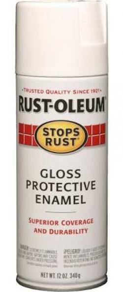 GLOSS WHITE RUSTOLEUM SPRAY