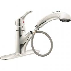 KITCHEN FAUCET SNGL PULLOUT CHR