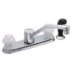 KITCHEN FAUCET 2 HANDL SPRAY CHR