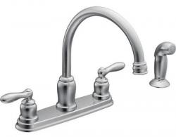 KITCHEN FAUCET 2 HANDLE SPRY CHR