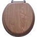 NATURAL OAK ROUND TOILET SEAT