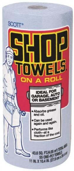 75130 BLUE SHOP TOWEL ROLL