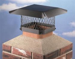 CAP CHIMNEY 13X18IN GLVSTL BLK