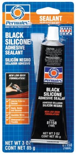 16BR BLACK SILICONE 3-OZ