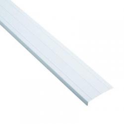 FASCIA WHITE ALUM 6"x12' (FLAT)