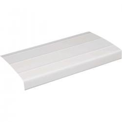 FASCIA WHITE ALUM 6"x12' RIBBED