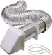 HOODED DUCT VENT KIT WHITE