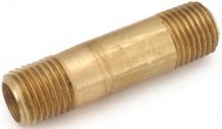 BRASS PIPE NIPPLE 1/4" x 2"