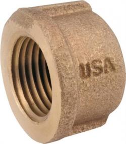 PIPE CAP RED BRASS 3/4"