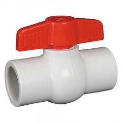 1" PVC WHITE BALL VALVE