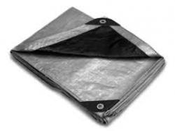 SILVER/BLACK POLY TARP 20' X 30'