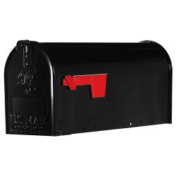 MAILBOX STANDARD POST MNT BLACK