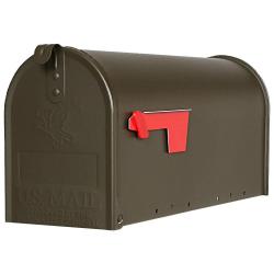 MAILBOX STANDARD POST MNT BRONZE