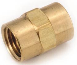 BARSTOCK COUPLING BRASS 3/8"