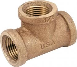 TEE BRASS 3/8MPT