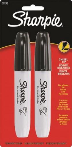 SHARPIE BLACK CHISEL PEN