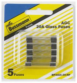 BUSSMAN FUSE 20A AGC-20 5PK