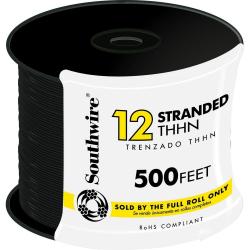 12 GA SGL STRAND WIRE BLACK 500'