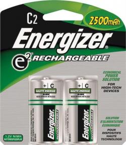 C ACCU RECHARGABLE BATTERIES 2PK