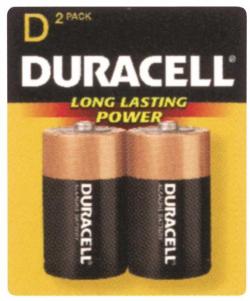 D ALKALINE BATTERY 2PK