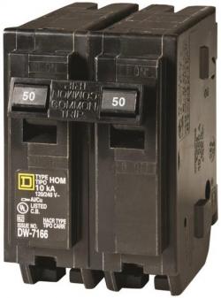 HOM250CP 50A DP CIRCUIT BREAKR