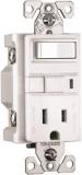 SWITCH RECEPTACLE GFCI 15A WHITE