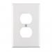 DUPLEX SAFETY WALL PLATE WHITE T