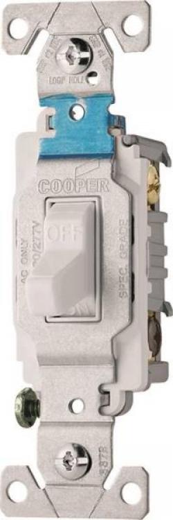 TOGGLE SWITCH COM 15A 3WAY WHITE