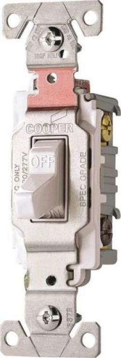 TOGGLE SWITCH COM 20A 3WAY WHITE