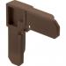 3/8" PLASTIC FRAME CORNER BRONZE