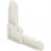 3/8" PLASTIC FRAME CORNER WHITE