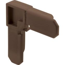 3/8" PLASTIC FRAME CORNER BRONZE