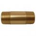 BRASS PIPE NIPPLE 1/2" x 6"