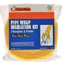 FIBERGLASS PIPE WRAP 1/2X3X25'