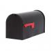 MAILBOX LARGE POST MOUNT BLACK