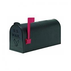 MAILBOX STANDARD POLY BLACK